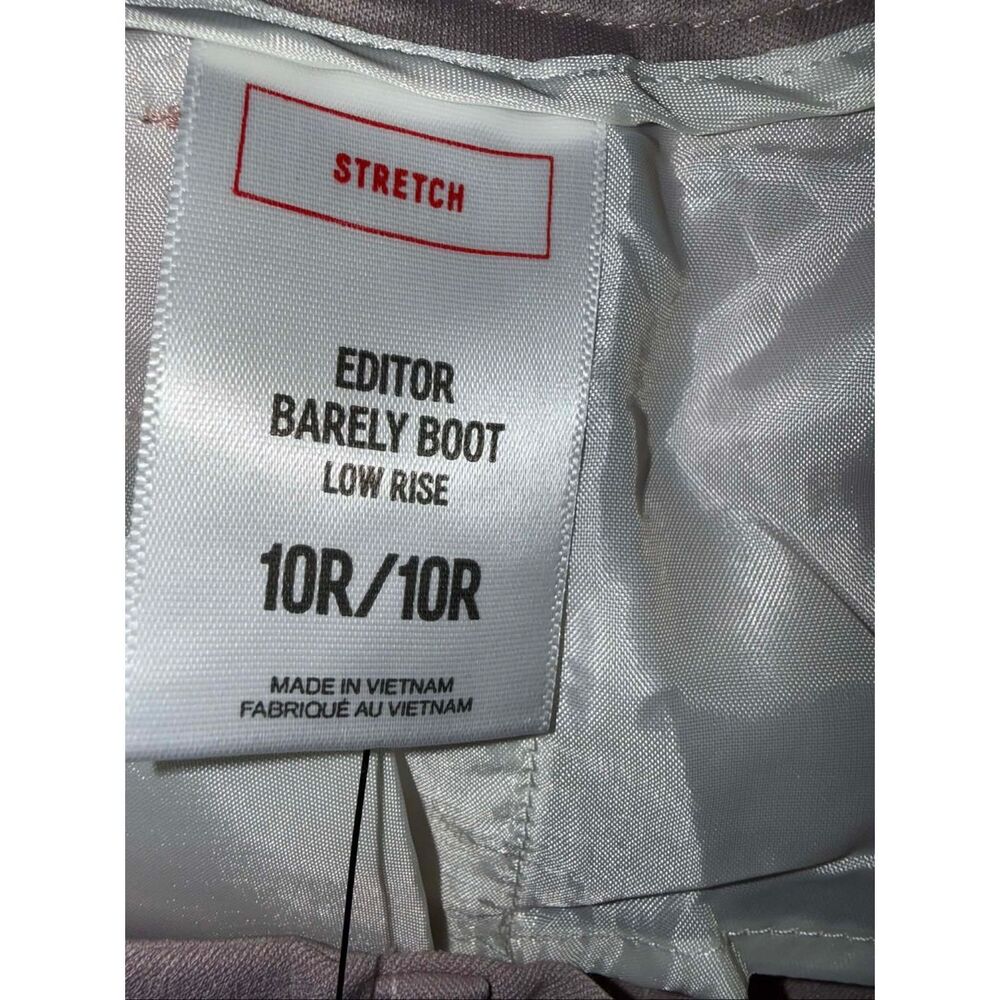 Express Editor Barely Boot Low Rise Pink & White … - image 10